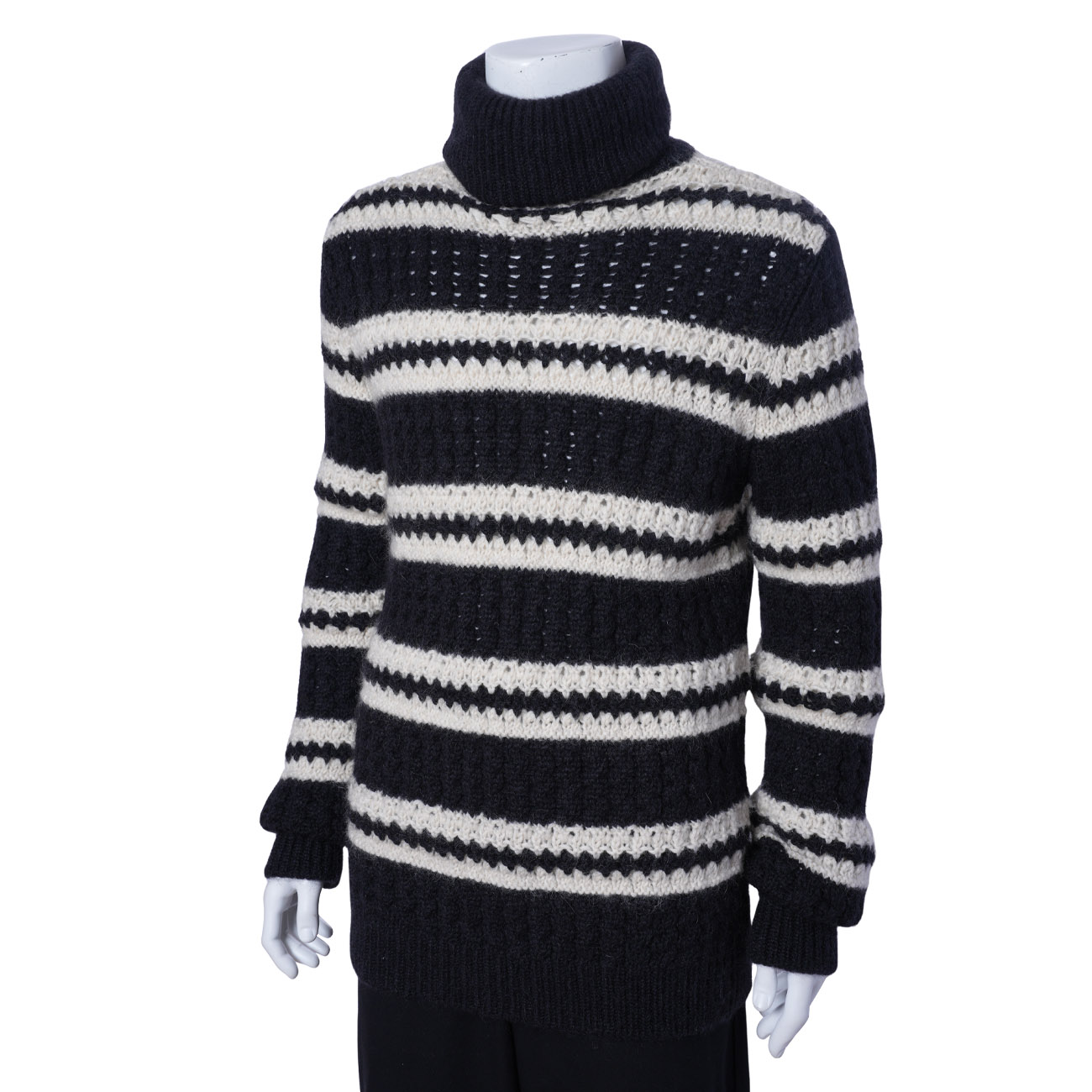 Yves Saint Laurent(USED)생로랑 오버사이즈 세미 청키 프론트 컬렉션 터틀넥